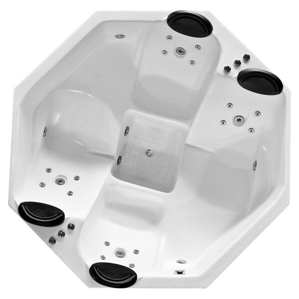 Spa 4 Lugares Com Aquecedor Digital e Kit Cromoterapia